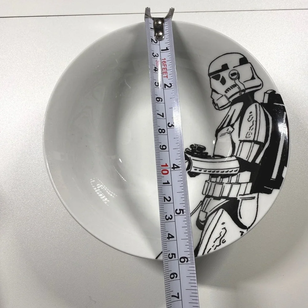 STAR WARS Zak Designs 6pc Plate Bowl Set Darth Vader Stormtrooper C-3PO Obi-Wan